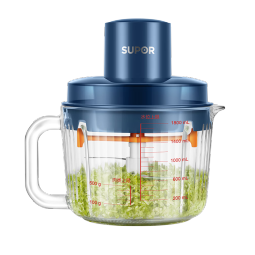 苏泊尔（SUPOR）绞肉机双刀升级绞菜杆家用多功能搅肉机2.2L电动绞肉馅切菜打肉碎肉机JR55S-U【国家补贴】