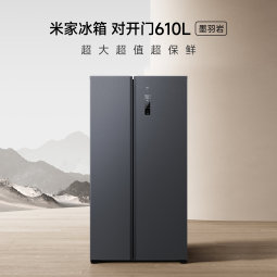 小米（MI）【国家补贴至高20%】米家610升冰箱对开门双开门大容量风冷无霜银离子除菌一级能效 BCD-610WMSA