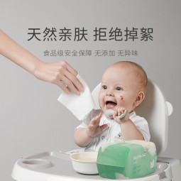 德佑绵柔巾婴儿80抽*10包一次性洗脸巾加厚干湿两用棉柔洁面纸巾