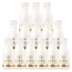 每日鲜语【汤唯推荐】鲜牛奶全脂185ml 瓶装牛奶鲜奶生牛乳新鲜配送 3.6全脂185ml*14瓶