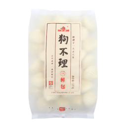 狗不理包子猪肉包三鲜包1000g机制小笼包儿童早餐食品半成品蒸馒头类 1kg三鲜包子(30只)*1袋