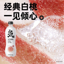 元气森林【肖战同款】0糖0脂0卡气泡水白桃味480mL*15瓶碳酸无糖饮料整箱