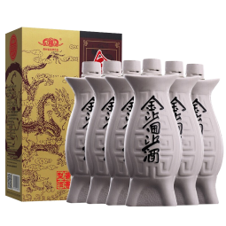 金沙回沙酒 鱼儿酒 酱香型白酒 53度 500ml*6瓶 整箱装