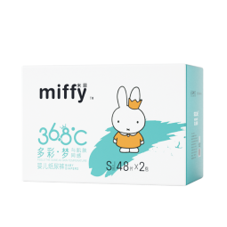 SOLOVE 米菲纸尿裤 多彩梦系列 婴儿尿不湿 箱装 2包装 M 44片*2包
