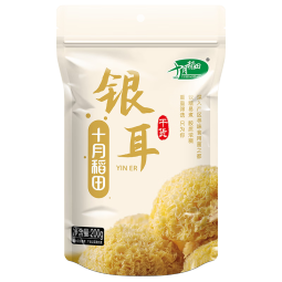 十月稻田 银耳糯耳200g 丑耳白木耳 易煮易糯