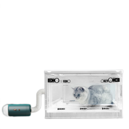 卉亦暮宠物吹水机烘干箱烘干机猫咪狗狗家用小型洗澡吹毛吹干神器吹风箱 M号烘干箱+脚垫 12斤内