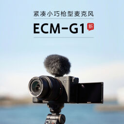 索尼（SONY）ECM-G1 紧凑型小巧枪型麦克风 适合室内收音 直播 Vlog