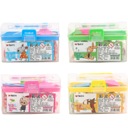 晨光(M&G)文具手工儿童彩泥小学生玩具橡皮泥 12色盒装包装颜色随机AKE04002