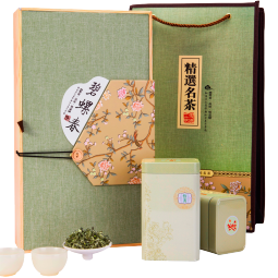 茗山生态茶  茶叶绿茶新茶 春茶明前茶碧螺 花果香 旗袍茶叶250g茶叶礼盒