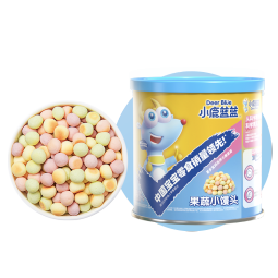 小鹿蓝蓝宝宝儿童零食彩虹果蔬小馒头饼干160g溶溶豆儿童饼干易吞咽小饼干