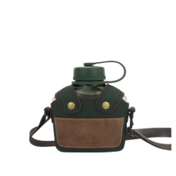 膳魔师（THERMOS） 保温杯男女焖烧杯316不锈钢塑料便携壶便携家用大容量TSK2系列 TSK2-1000云杉绿塑料壶 1100ml