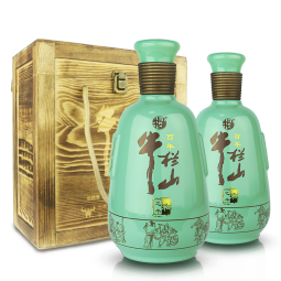 牛栏山 和之牛 52度 500ml*2瓶礼盒装 浓香型白酒 过年送礼长辈年货 52度 500mL 2瓶 礼盒装