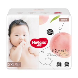 好奇（Huggies） 【次日达】铂金装纸尿裤小桃裤 婴儿尿不湿宝宝幼儿干爽超薄透气 XXL28片 纸尿裤 【15kg以上】