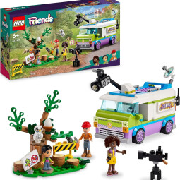 乐高（LEGO）积木拼装玩具 好朋友41749新闻采访车 6岁+ 儿童女孩生日礼物
