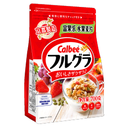 卡乐比（Calbee）即食燕麦片 原味水果麦片600g 日本进口非油炸 早餐零食冲饮代餐