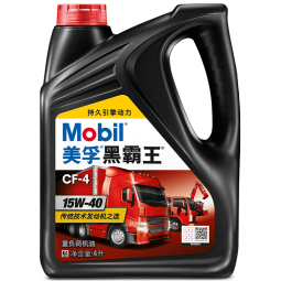 美孚（Mobil）美孚黑霸王柴油机油 柴机油 15W-40 CF-4级 4L 汽车用品