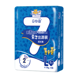 泰迪熊【品牌直供 安心品质】臻薄拉拉裤L7片9-14公斤婴儿尿不湿试用装