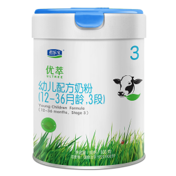 君乐宝（JUNLEBAO）奶粉3段优萃婴幼儿有机牛奶粉800g/罐 全链有机 添加小分子蛋白