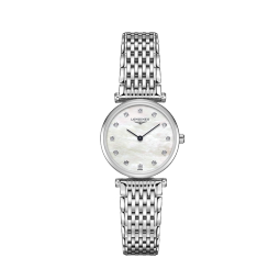 浪琴（LONGINES）瑞士手表 嘉岚系列 石英钢带女表520礼物L42094876