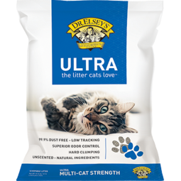 埃尔西博士 进口钠基膨润土猫砂多猫强效天然矿砂 18.14kg|36.28斤【蓝标】