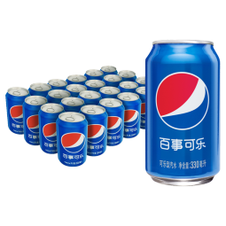 百事可乐 Pepsi 汽水 碳酸饮料 330ml*24听  新老包装随机发货