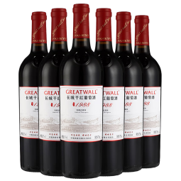 长城 耀世东方 特藏1988高级赤霞珠干红葡萄酒 750ml*6瓶 整箱装 