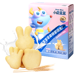 小鹿蓝蓝婴幼儿牛乳小饼干宝宝磨牙饼干零食 1盒