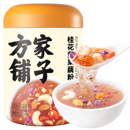 方家铺子中华老字号 桂花坚果藕粉500g 营养早餐方便速食冲饮代餐