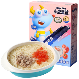 小鹿蓝蓝宝宝有机营养辅食造型面混合口味多口味面条 短碎造型【番茄牛肉味碎碎面】