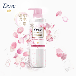 多芬（Dove）无硅油蓬松氨基酸洗发水470ml樱花 毛躁扁塌发质 留香洗发露 