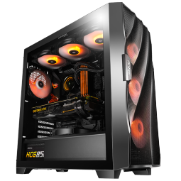 安钛克 Antec 风行者 DF 700 Flux 中塔钢化玻璃/散热担当/支持双位360水冷/标配5把风扇