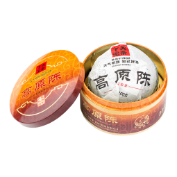 下关沱茶 茶叶 普洱茶 普洱生茶 八年陈料精制2022年高原陈铁盒装 100g/盒