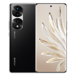 荣耀70 Pro IMX800三主摄 旗舰芯片 100W超级快充 5G手机 12GB+256GB 亮黑色