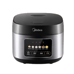 美的（Midea）电饭煲电饭锅家用3-4-5-8个人5升大容量智能预约多功能煲汤煮米饭杂粮粥不沾一锅多用彩屏金属机身 焖香柴火饭RE429【2-8人使用】#热销