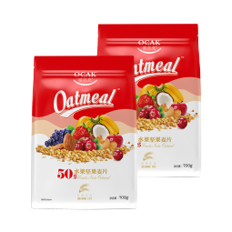 欧扎克 麦片营养早餐 即食燕麦片零食代餐水果坚果麦片700g*2