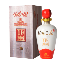 桂林三花酒52度高度米香型白酒象山洞藏收藏送礼 52度 500mL 1瓶 （洞藏十 21年产）
