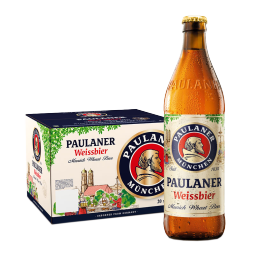 保拉纳（Paulaner）【20万人已购】柏龙 精酿白啤 500ml*20瓶 德国进口 喜酒 婚宴