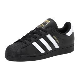 ADIDAS阿迪达斯黑色贝壳头运动板鞋 三叶草SUPERSTAR II休闲鞋2025新版 黑色 2025新版 38.5