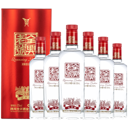 全兴大曲 老八大名酒 纯粮食酿造浓香型口粮酒 高度白酒 52度 500mL 6瓶 老号十二顺