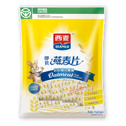 西麦即食燕麦片175g 冲饮谷物代餐营养早餐无额外添加蔗糖独立包装