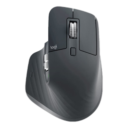 罗技（Logitech）大师系列 MX Master 3S 无线蓝牙鼠标 商务办公轻音鼠标 人体工学 石墨黑商用版