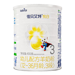 佳贝艾特kabrita羊奶粉悦白婴幼儿配方荷兰进口段位400g【官方授权】 悦白400g3段*1罐