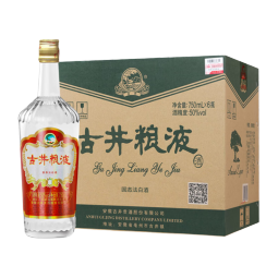 古井贡酒古井粮液 50度浓香白酒整箱装 大容量纯粮酒 口粮酒750ml*6瓶 50度 750mL 6瓶