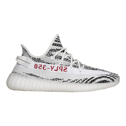 阿迪达斯Yeezy椰子350春夏白斑马女鞋同款跑步鞋CP9654UK5码38