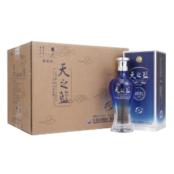 洋河蓝色经典 天之蓝 口感绵柔浓香型白酒 42度 520mL 1瓶