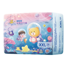 泰迪熊（Teddy Bear）探险家特薄拉拉裤XXL28片(15kg以上)婴儿宝宝尿不湿夏季超薄透气