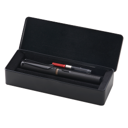 凌美(LAMY)钢笔 safari狩猎系列 含吸墨器+墨胆+笔套 金属小礼盒 磨砂黑EF尖 德国进口 送礼礼物