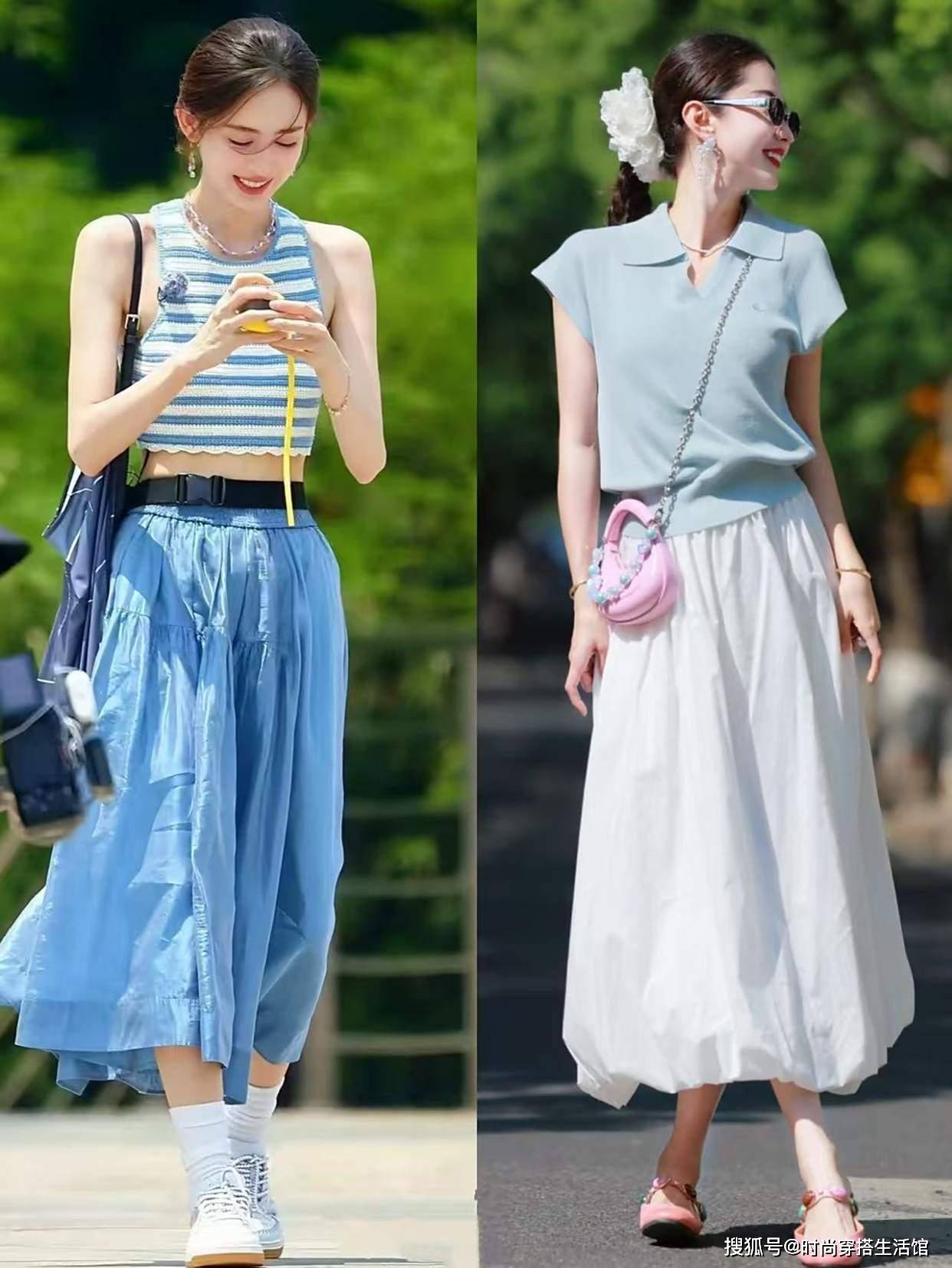 夏日“最流行的半裙”，搭这“3双鞋”真的太美了，适合中年女人