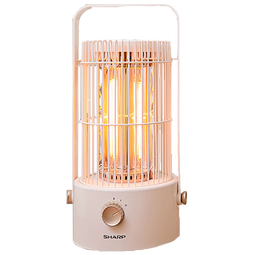 夏普（Sharp）鸟笼小太阳取暖器/桌面电暖器/取暖电器/电暖炉小型/烤火炉/碳晶发热体即开即热HX-SM081A-Y
