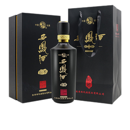 西凤酒 55度绵雅500ml 独立包装单瓶带礼袋 凤香型高度白酒 55度 500mL 1瓶 黑绵雅